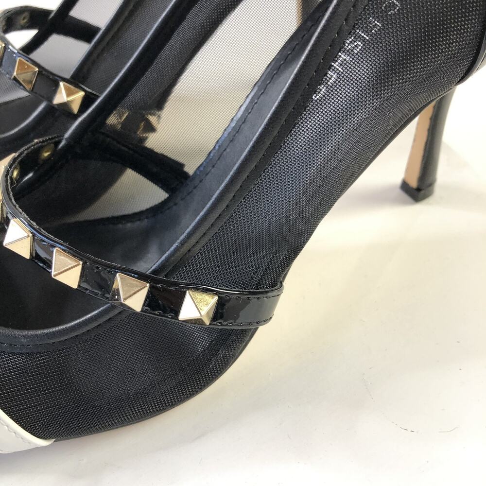 Marc Fisher NEW 8.5M Stiletto Studded Patent Leather Pointed Toe Heels Black - Picture 6 of 13